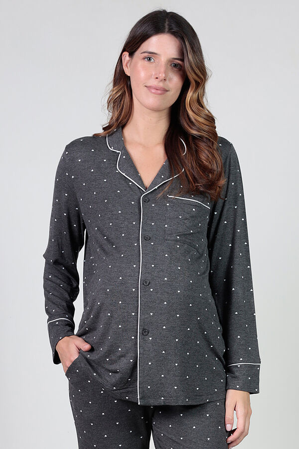 Ohma! Pack pijama con corazones premamá estampado