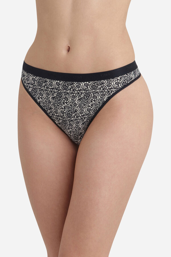 DIM Pack de 3 tangas de algod&oacute;n el&aacute;stico con estampados estampado