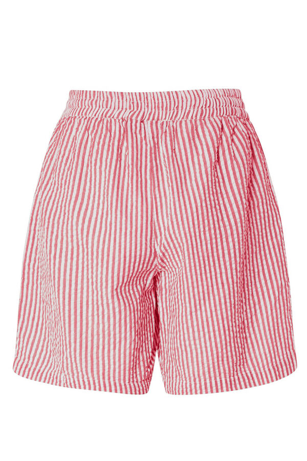 Pieces Shorts riscas vermelho
