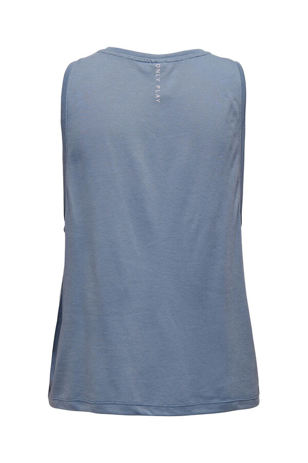 Only Play Top deportivo sin mangas azul