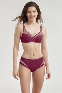 DIM Cueca de microfibra e tule