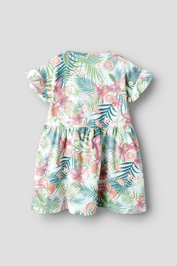 Name it Vestido de ni&ntilde;a estampado turquesa