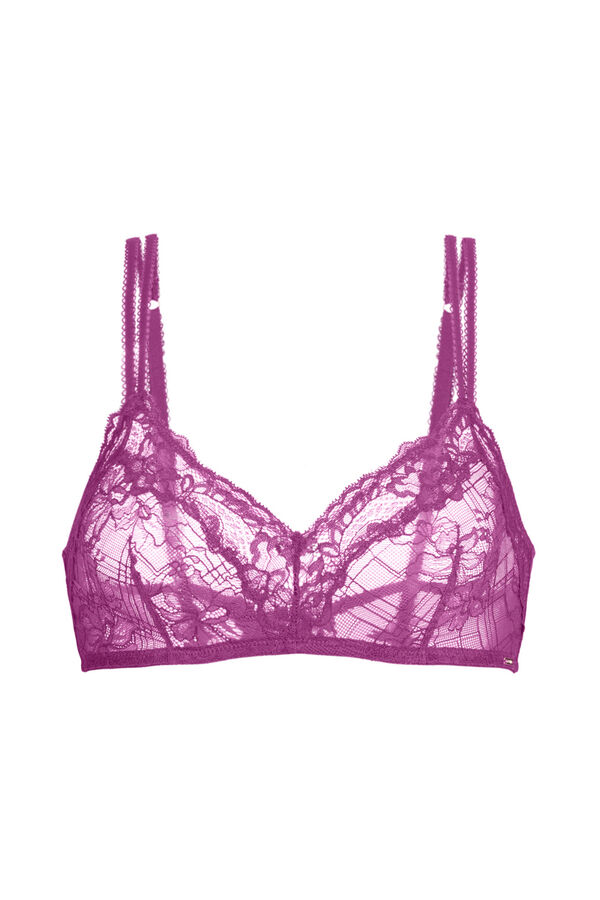 Dorina Origins Bralette de encaje sin relleno fucsia