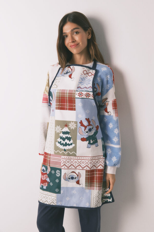 Women'secret Avental de cozinha patchwork com ponto cruz estampado