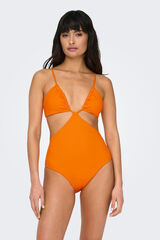 Only Fato de banho com triângulo vermelho