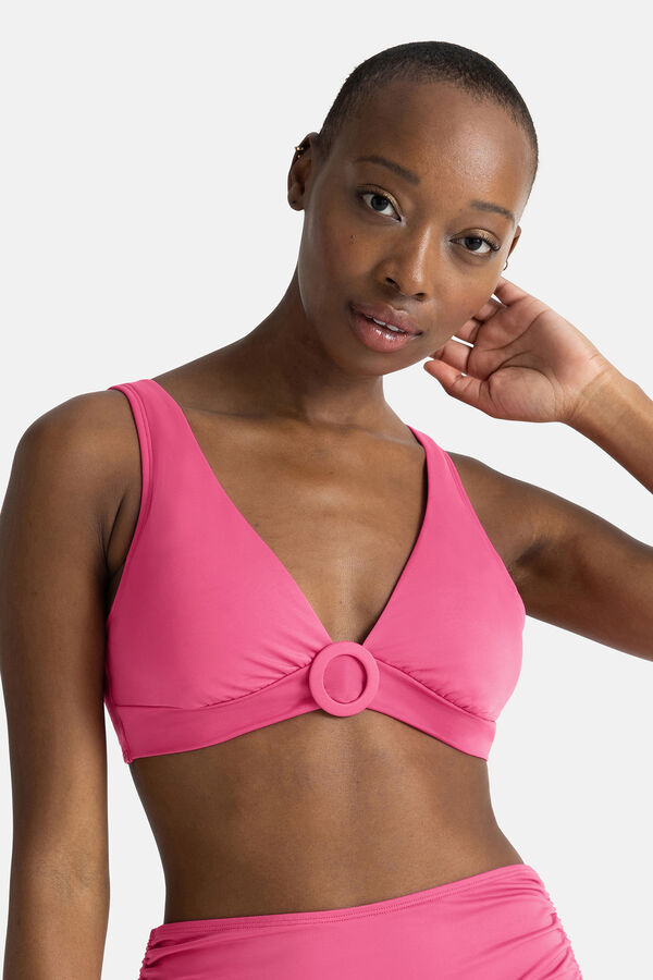 Dorina Top de bikini halter maternidad rosa