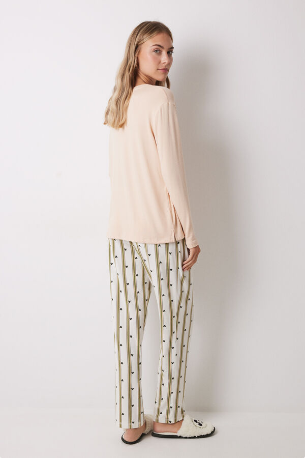 Women'secret Pijama manga comprida da Minnie rosa