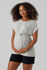 Womensecret T-shirt maternity de manga curta e gola redonda  branco