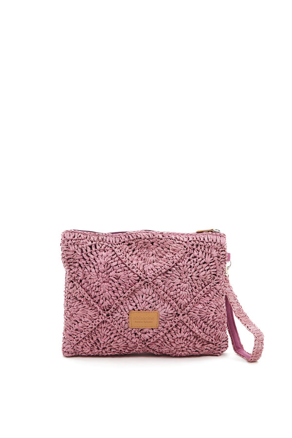 Abbacino Bolso de mano trenzado morado/lila