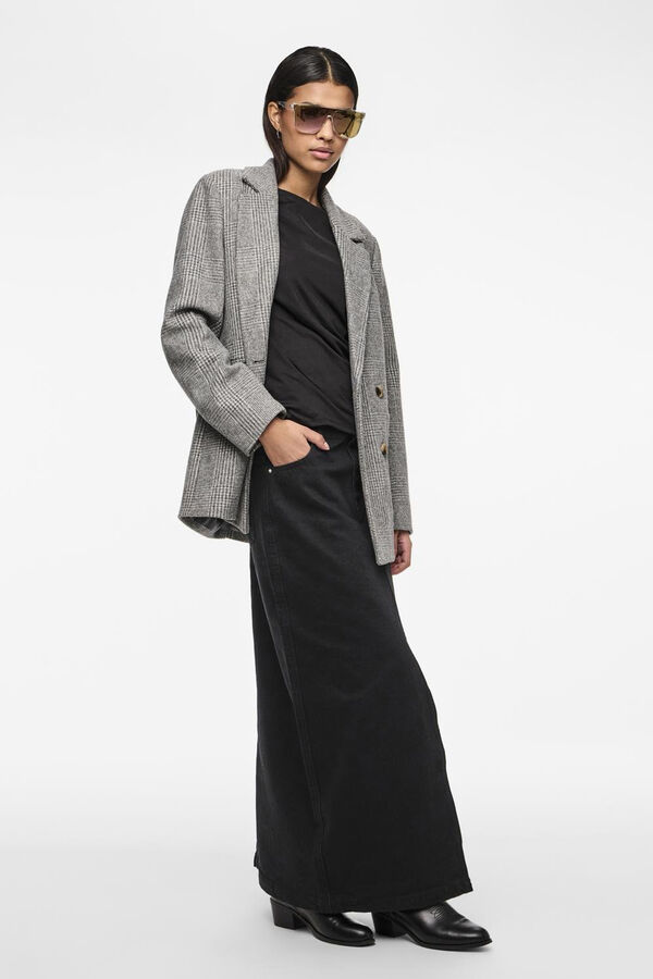 Pieces Body reversível de manga comprida comprida preto