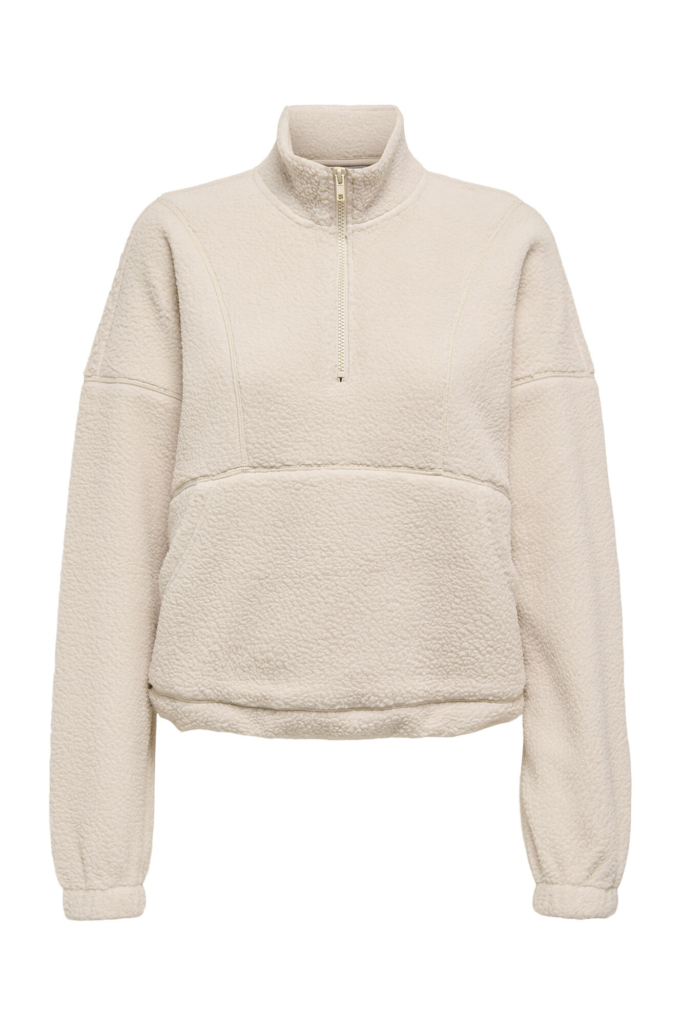 Only Play Sudadera Teddy cuello alto