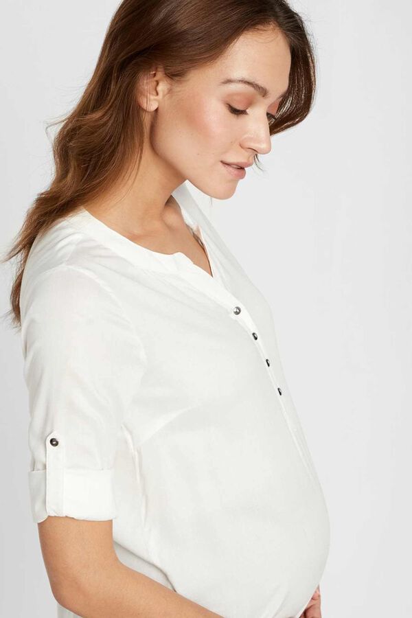 Mamalicious Vestido maternity Lenzing Ecovero branco