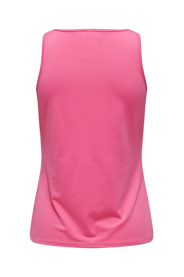 Only Play Camiseta b&aacute;sica tirantes rosa