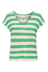 Womensecret Camiseta maternity a rayas manga corta verde