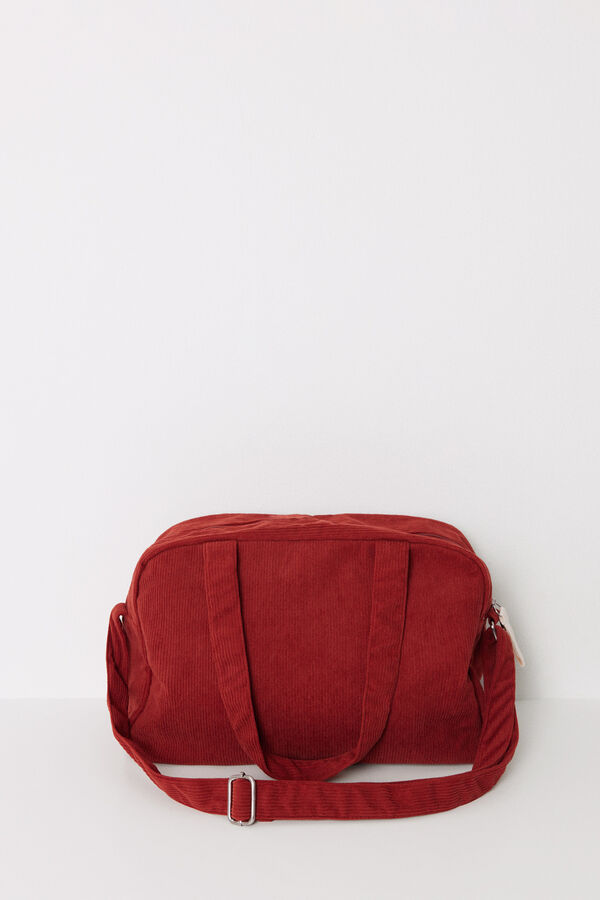 Women'secret Bolsa de viagem grande de veludo Snoopy vermelho