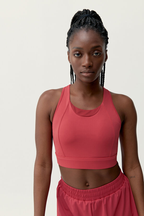 Born Living Yoga Top Bikila Crisantemo rojo