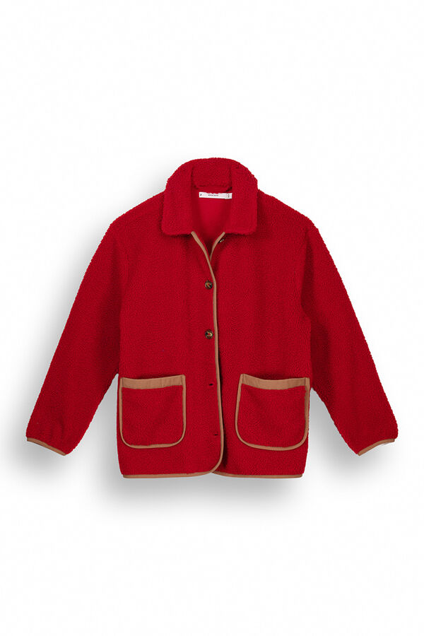 Women'secret Bata camisera borreguito rojo rojo