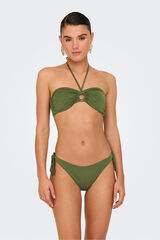 Only Top de biqu&iacute;ni verde bandeau verde