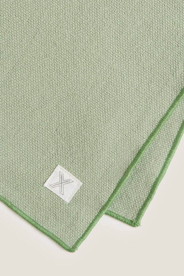 Textura Set 2 individuales algod&oacute;n 35x45cm verde