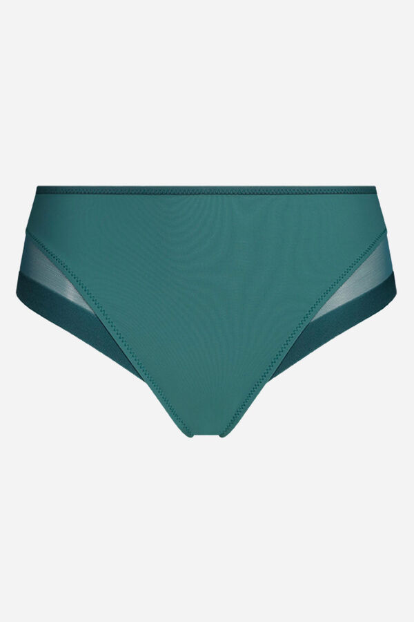 DIM Braga cl&aacute;sica microfibra y  malla verde