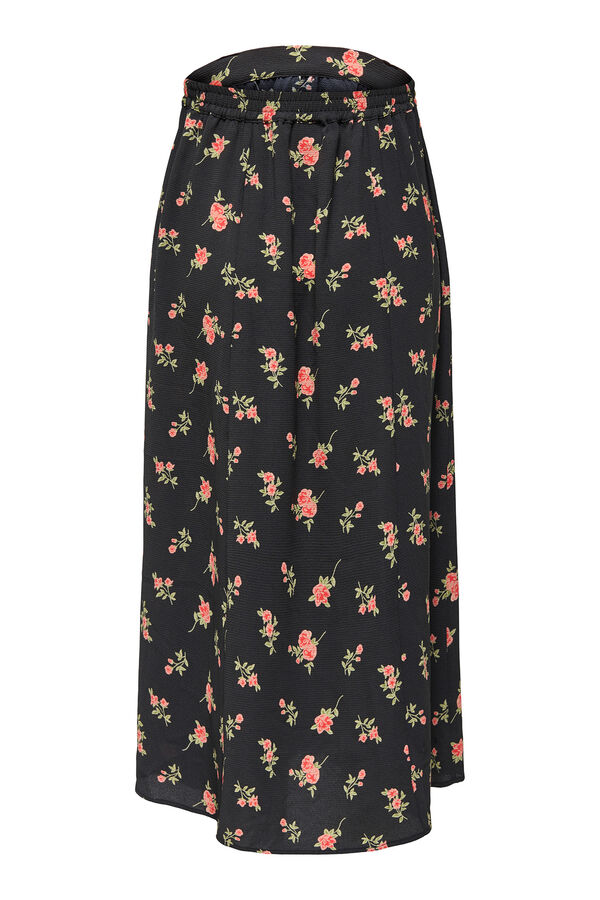 Only Maternity Falda midi maternity negro