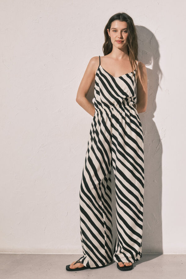 Women'secret Mono largo estampado cebra estampado