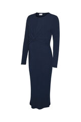 Mamalicious Vestido midi maternity y lactancia  azul