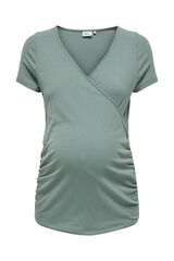 Only Maternity Top gola bico maternity cinzento
