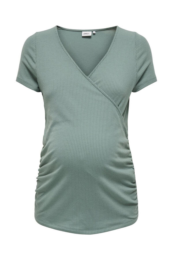 Only Maternity Top gola bico maternity cinzento