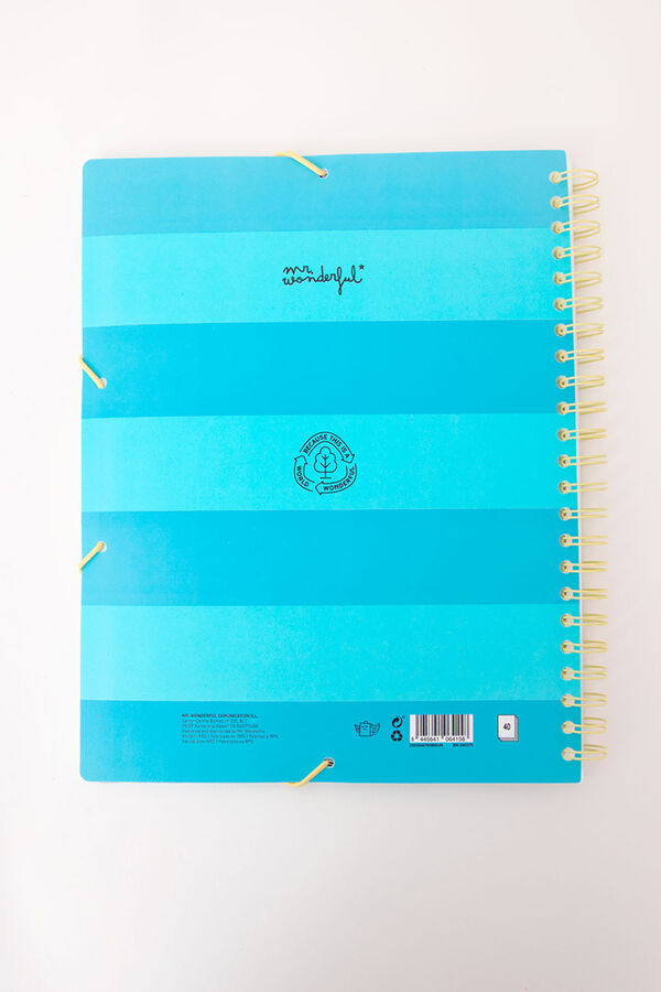 Mr. Wonderful Carpeta espiral hojas transparentes estampado