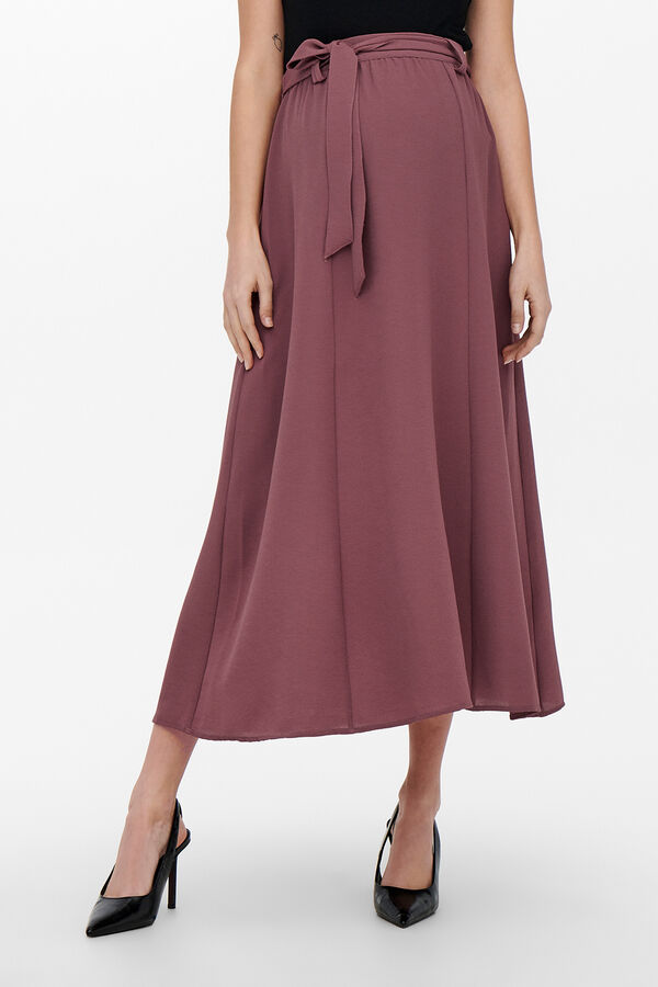 Only Maternity Saia midi maternity rosa