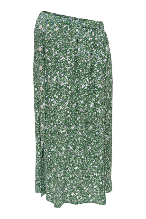 Only Maternity Falda midi maternity verde