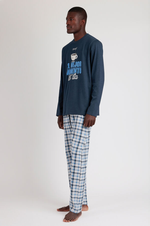 Mr. Wonderful Pijama Hombre El Mejor Momento Del Dia Mr. Wonderful azul