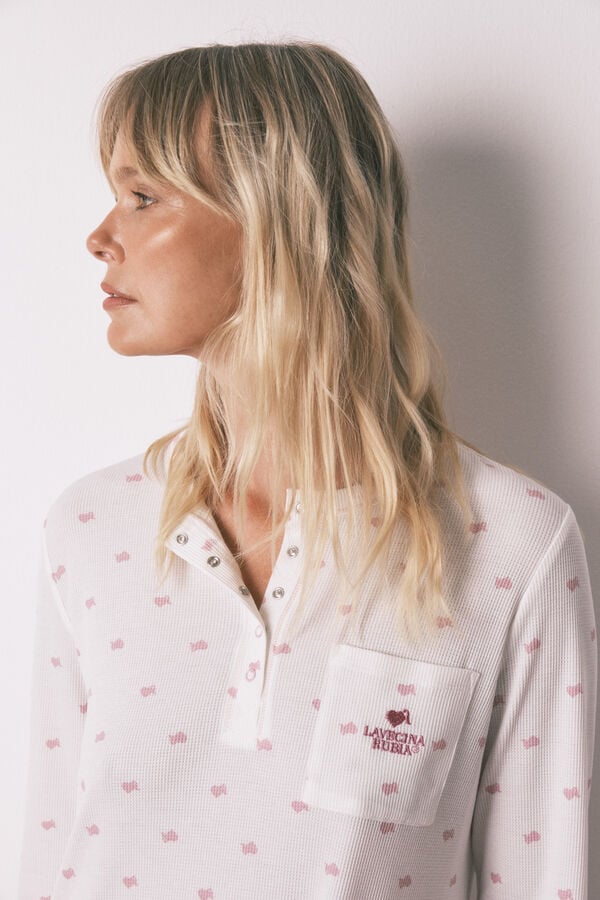 Women'secret Camis&oacute;n La Vecina Rubia tejido Waffle  estampado