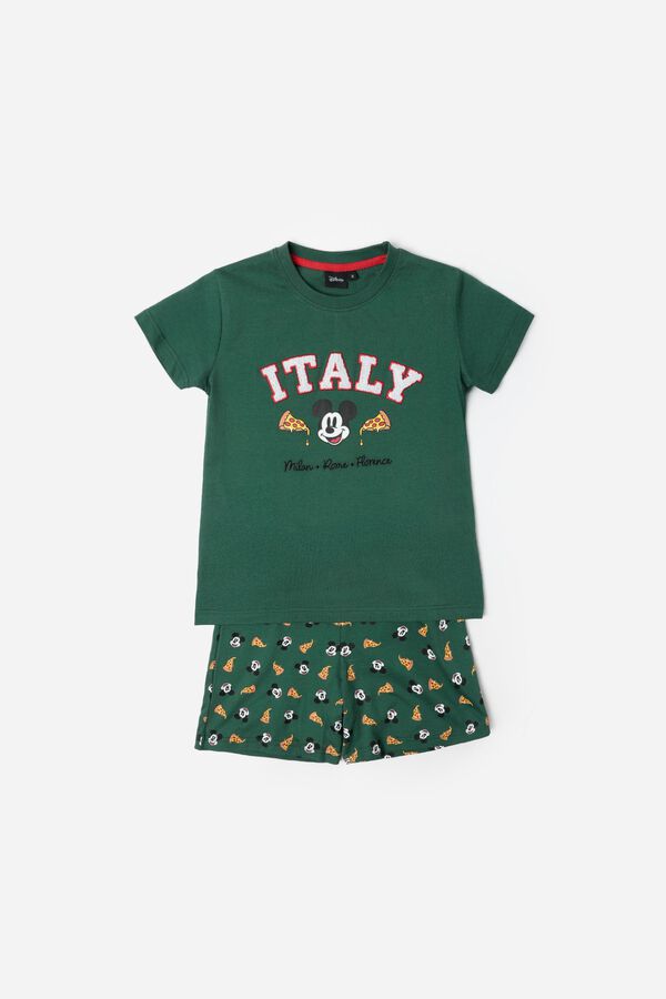 Admas Pijama curto Mickey Mouse It&aacute;lia verde