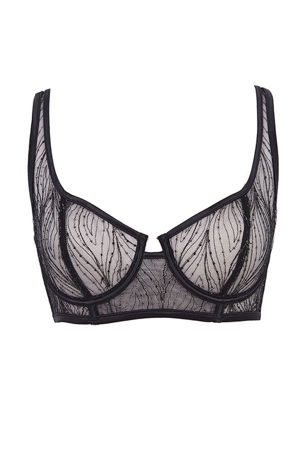 Women'secret Soutien balconette l&uacute;rex preto