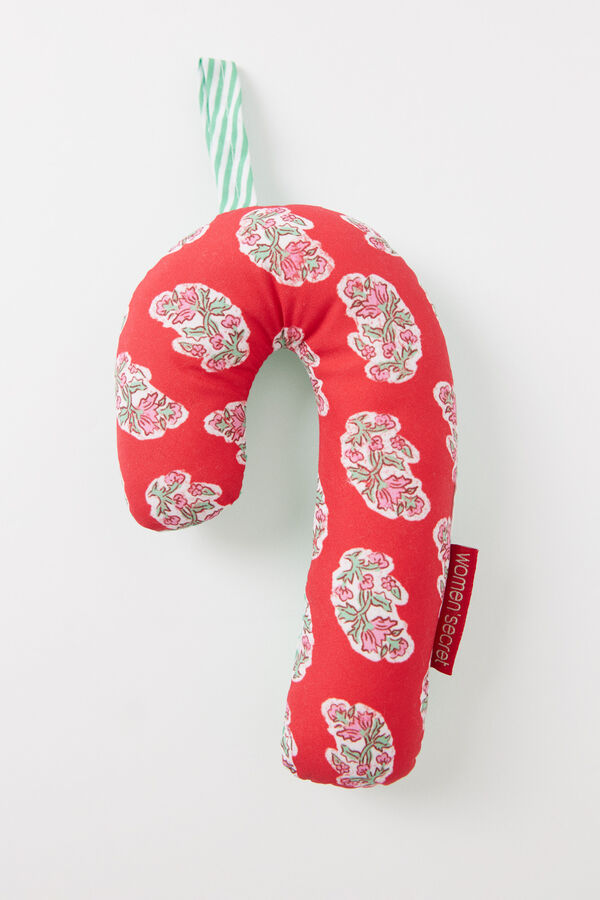 Women'secret Colgador bast&oacute;n caramelo rojo estampado