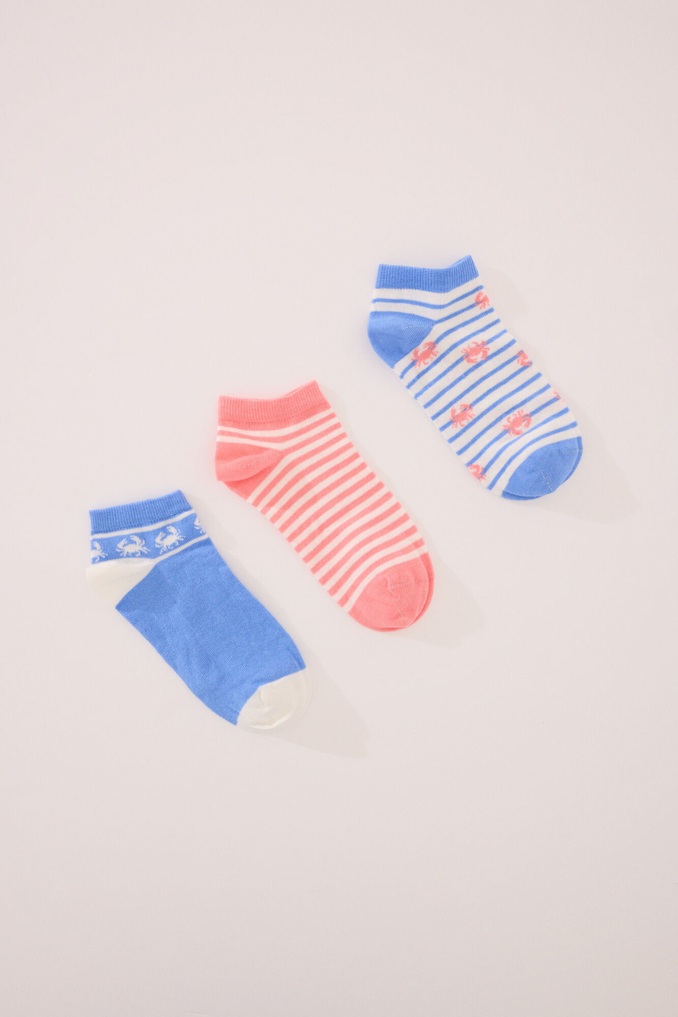 Women'secret Pack 3 calcetines cortos print cangrejos