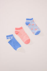 Women'secret Pack 3 calcetines cortos print cangrejos estampado