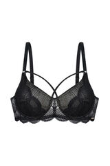 Dorina Sujetador de l&uacute;rex con aros negro