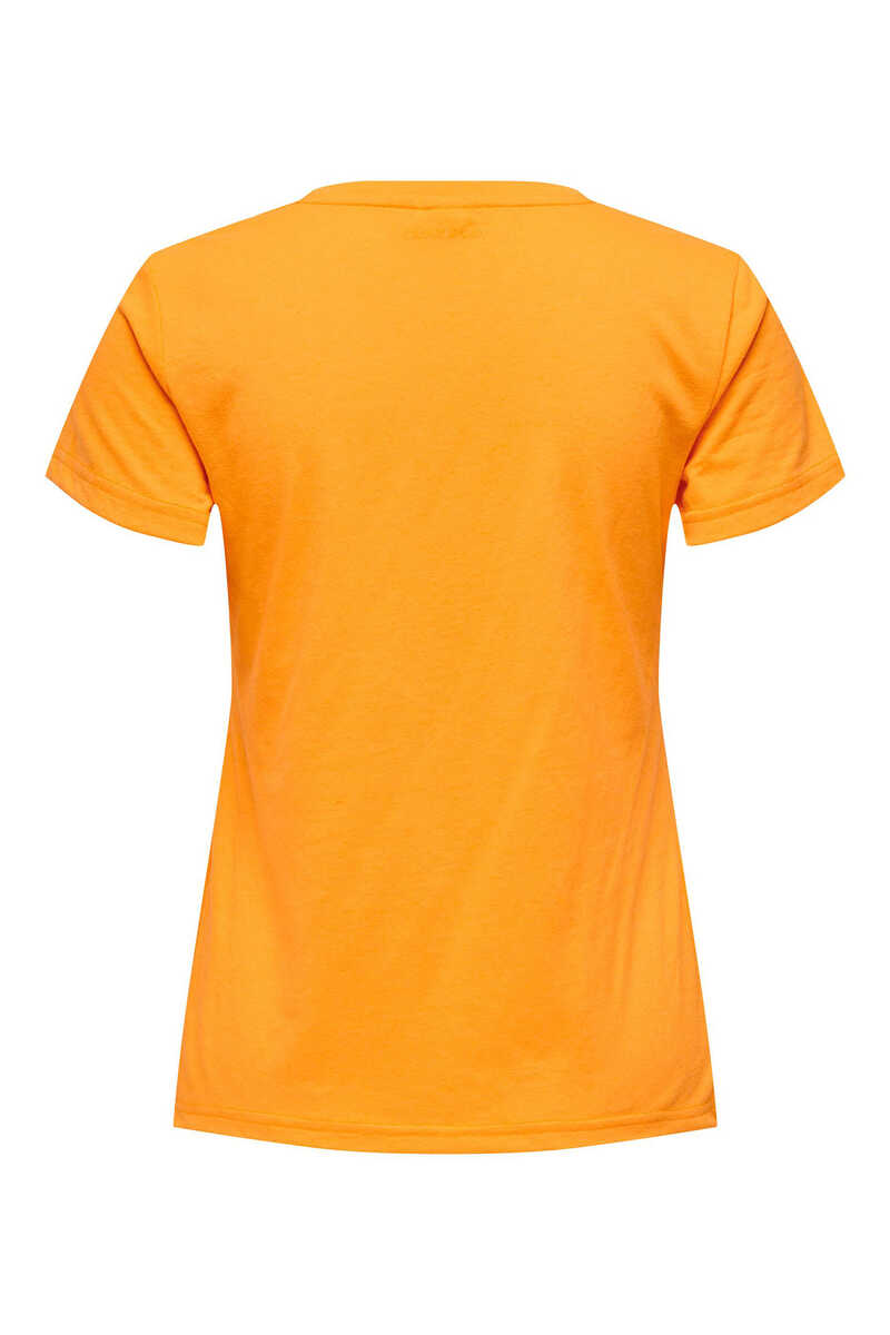 Womensecret Camiseta manga corta deportiva naranja