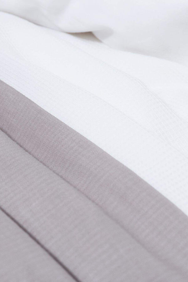 Womensecret Funda nórdica 100% algodón patchwork. Cama 180-200cm. gris