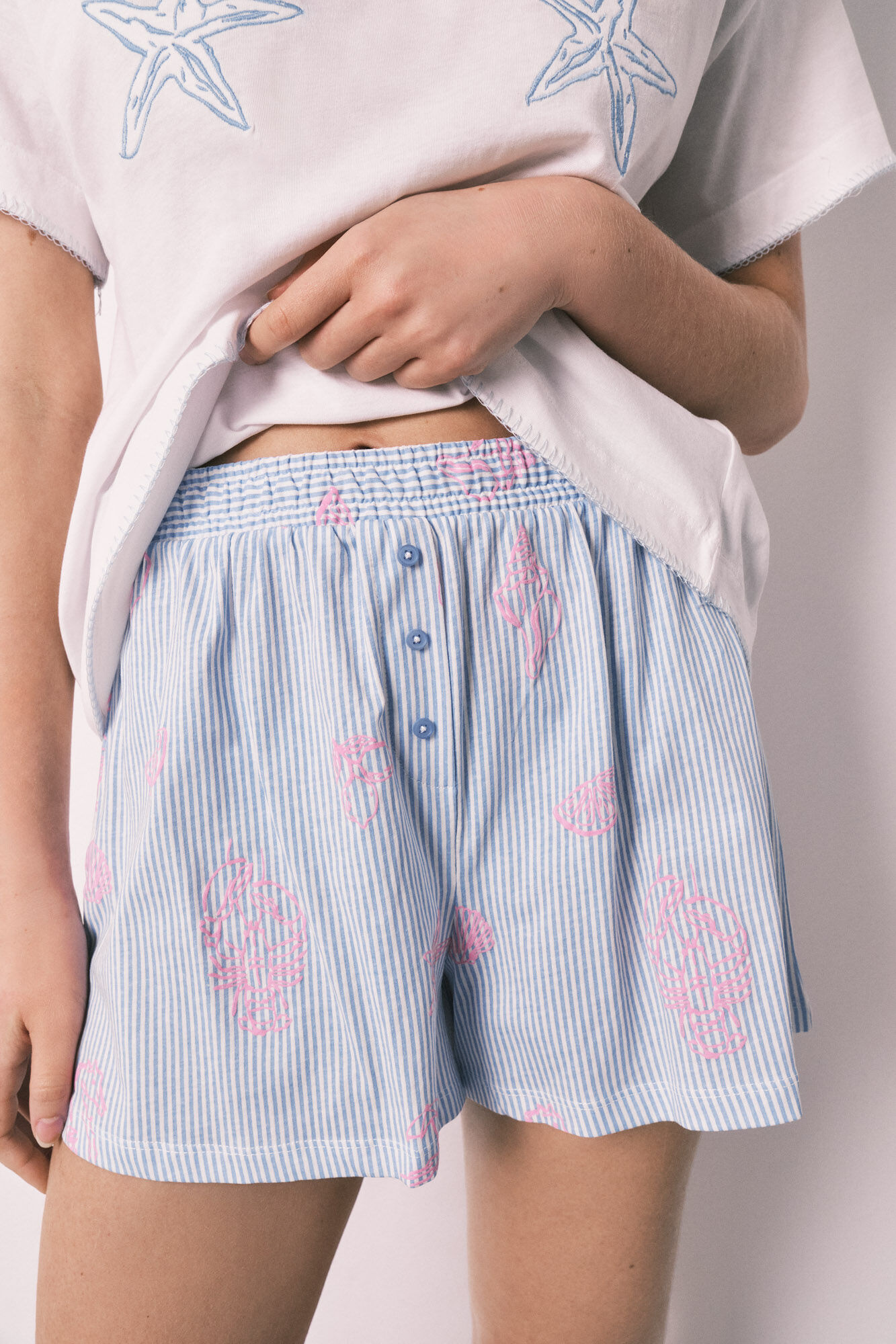 Women'secret Pijama curto em algod&atilde;o Family Collection