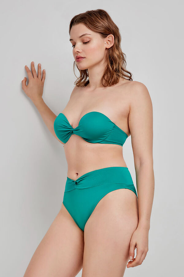Gisela Braga bikini alta verde verde