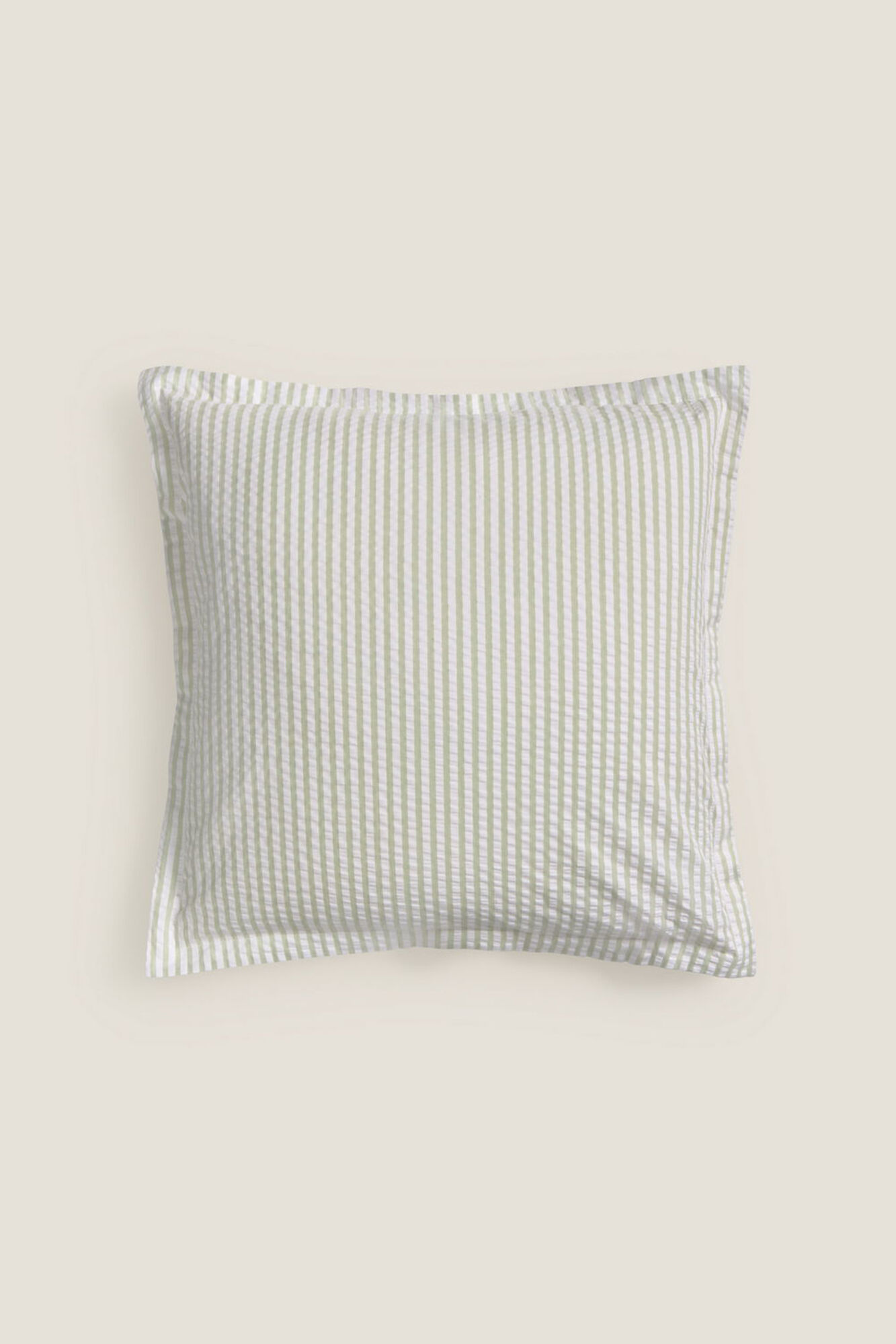 Textura Funda coj&iacute;n rayas seersucker