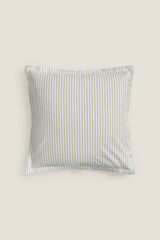 Textura Capa de almofada riscas Seersucker estampado