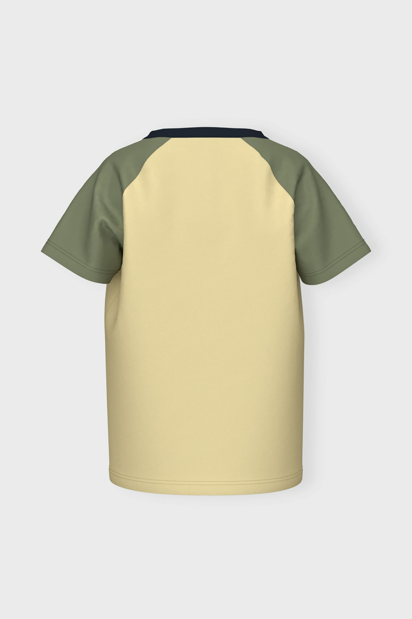 Name it T-shirt menino bicolor e mensagem