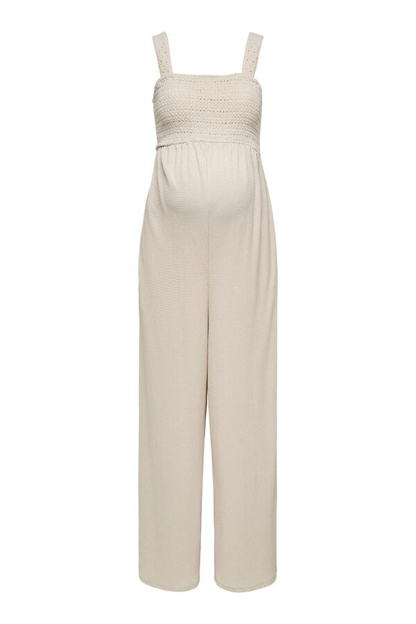 Only Maternity Mono largo maternity fruncido gris