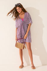 Women'secret Túnica crepe viscosa estampado multicolor estampado