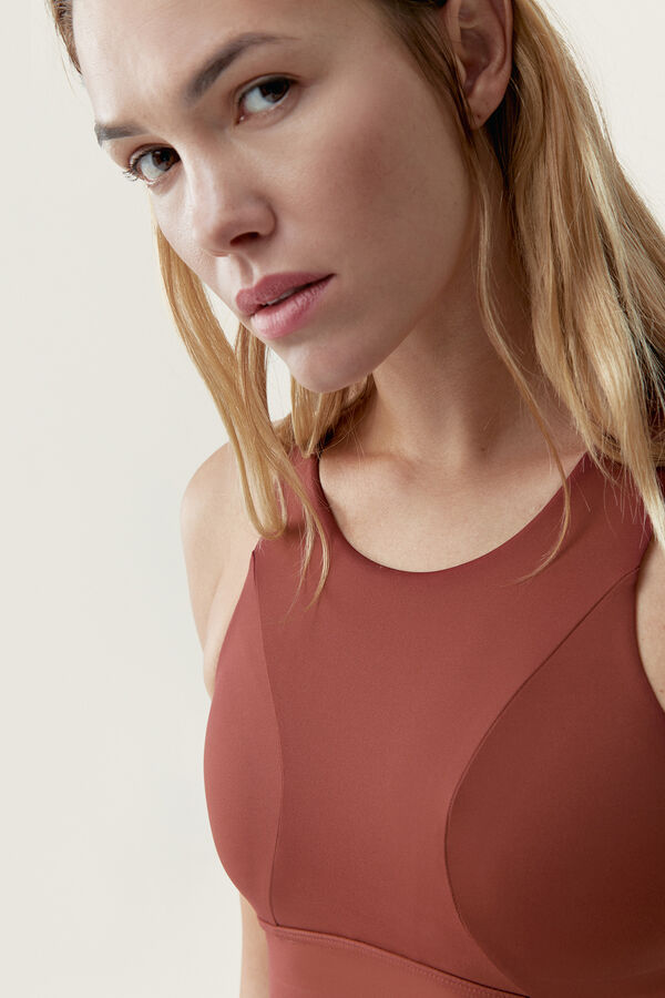 Born Living Yoga Top Elin Mogno estampado